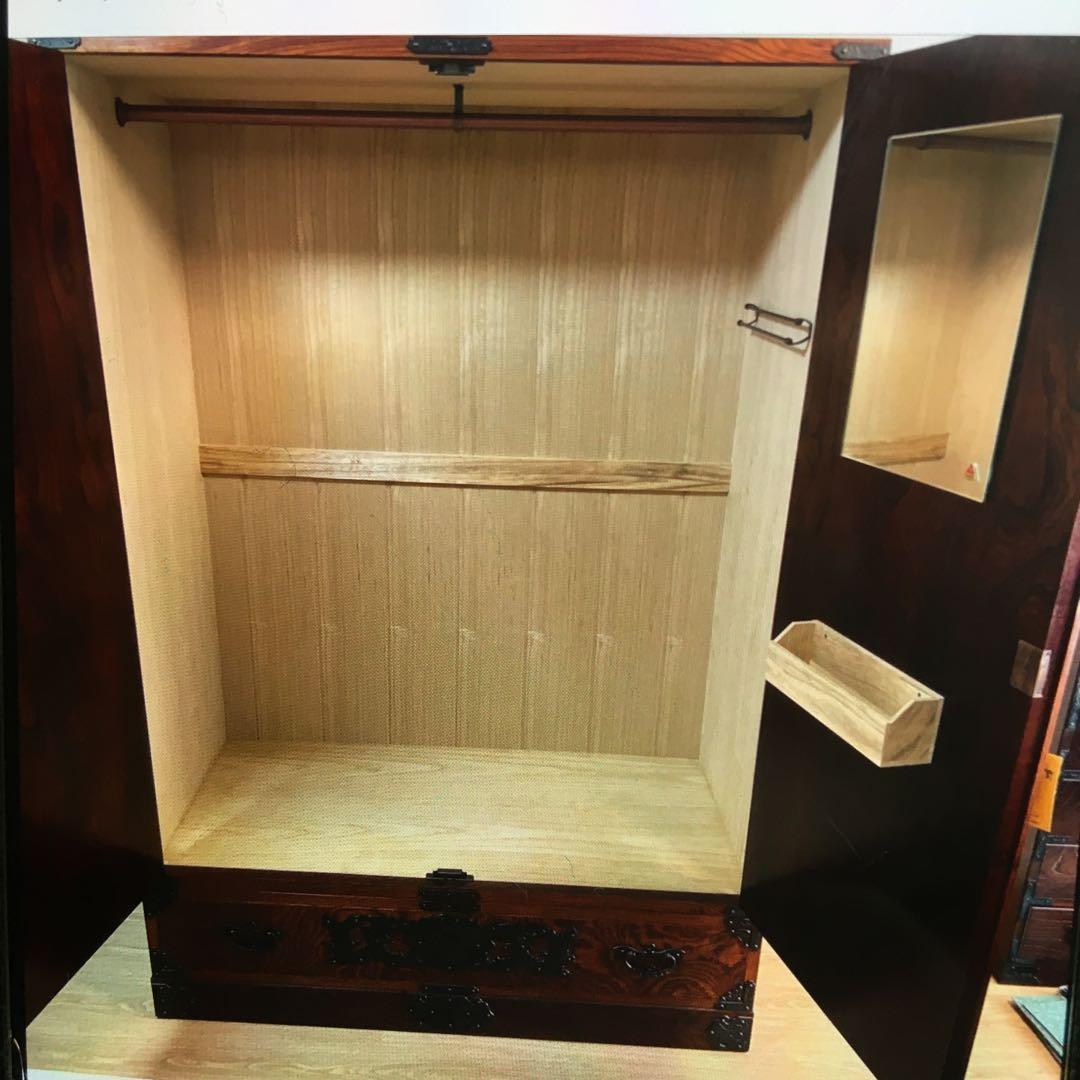 美品 岩谷堂 箪笥 欅 拭漆 洋服箪笥 タンス みちのく１０号