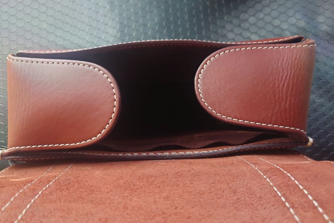 美品 デグナー レザーサドルバッグ サイドバック