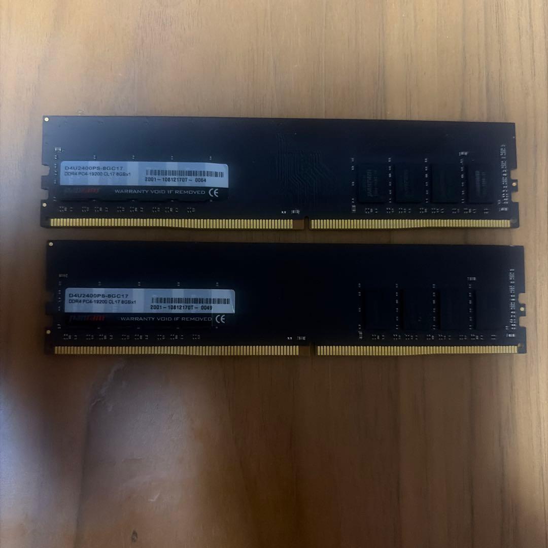 メモリ　16GB　(8GB 2枚) デスクトップ用