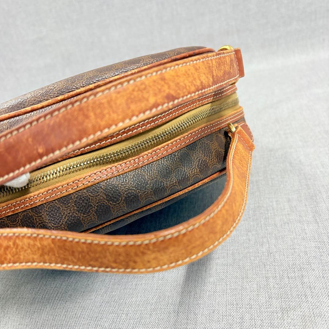 CELINE セリーヌ マカダム ハンドバッグ トリオンフ PVC ヴィンテージ