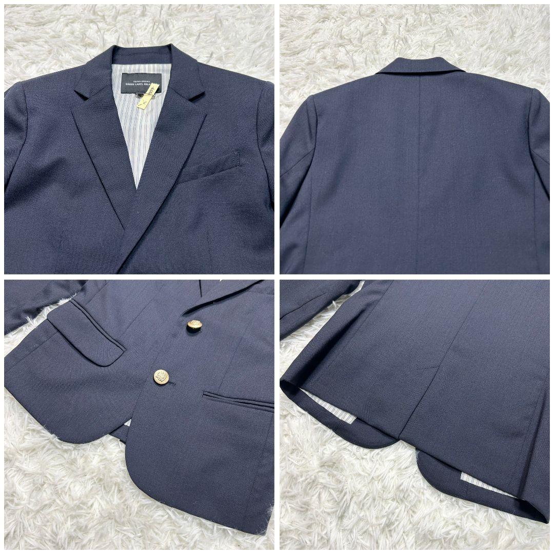 【美品】グリーンレーベル フォーマル スーツ キッズ 125 ネイビー 卒服