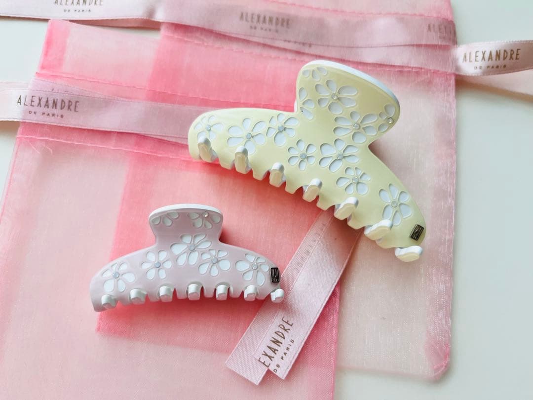 アレクサンドルドゥパリ 花柄ヘアクリップセット