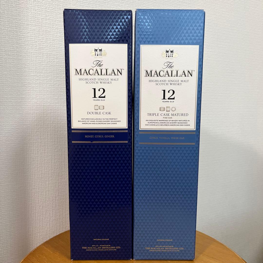 マッカラン12年トリプルカスク&ダブルカスク40％700ml 2本セット