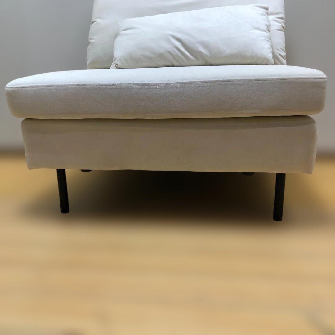 送料無料 美品 イーナ Ehre 一人掛けソファ スエード調 51113