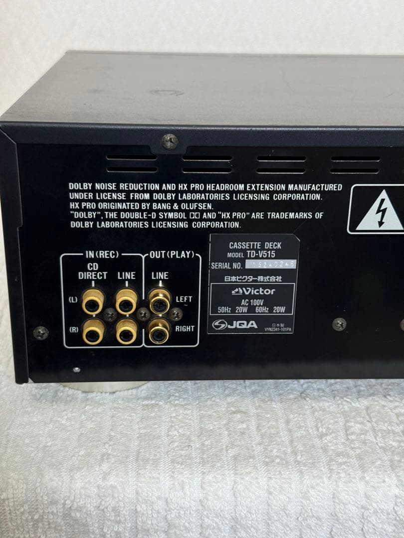 Victor 3ヘッド カセットデッキ　TD-V515