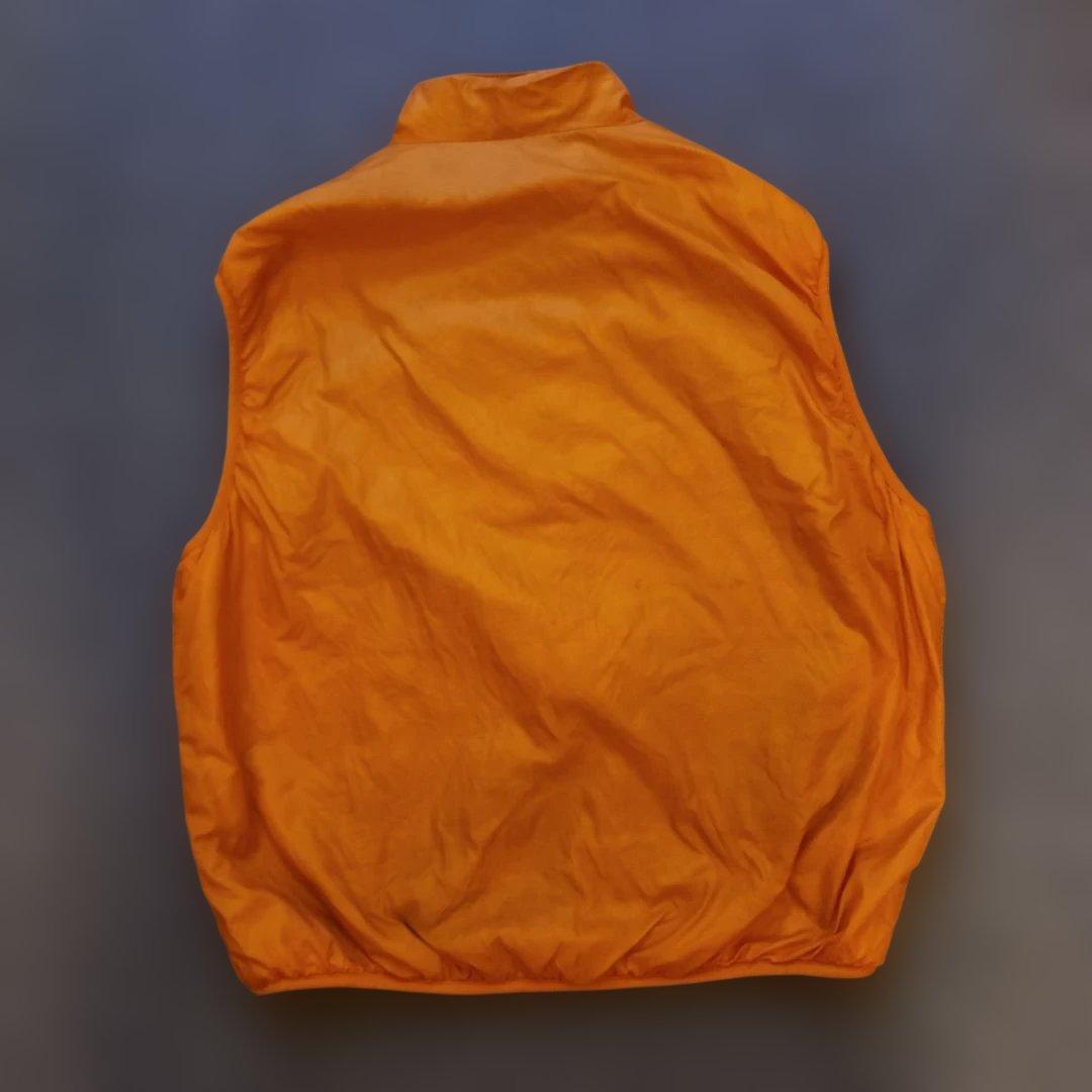 希少93年USA製patagoniaパタゴニア パフボール ベストLマンゴー