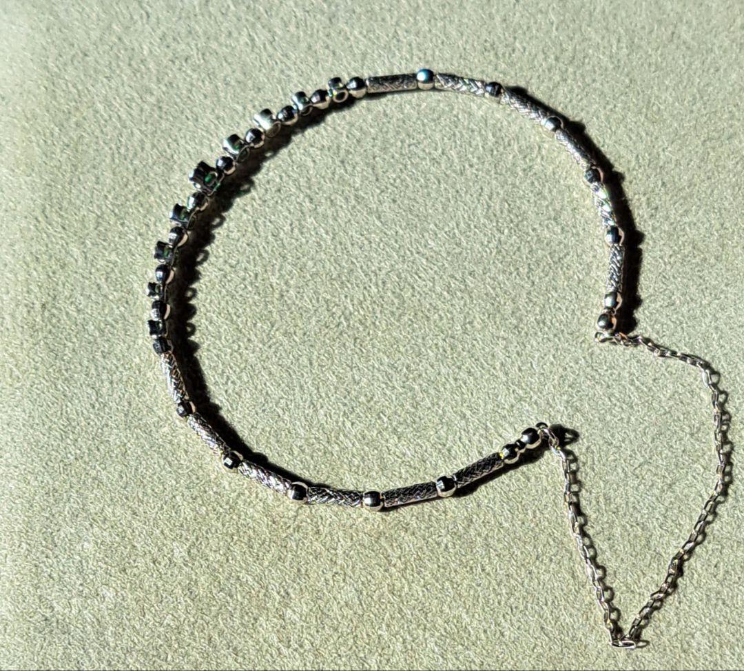 K18WG エメラルドバングル