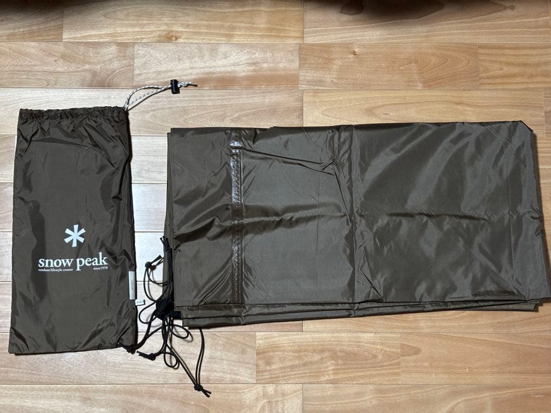 スノーピーク①アメニティドームM ②専用マットシート ③アップライトポールセット