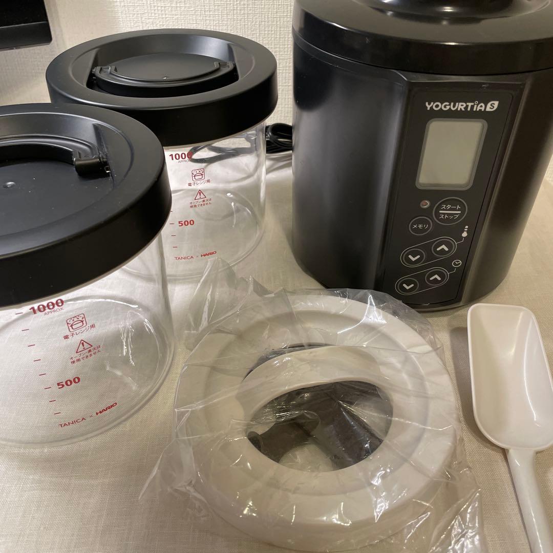 タニカ　【ガラス製】YOGURTIA S ヨーグルトメーカー ブラック