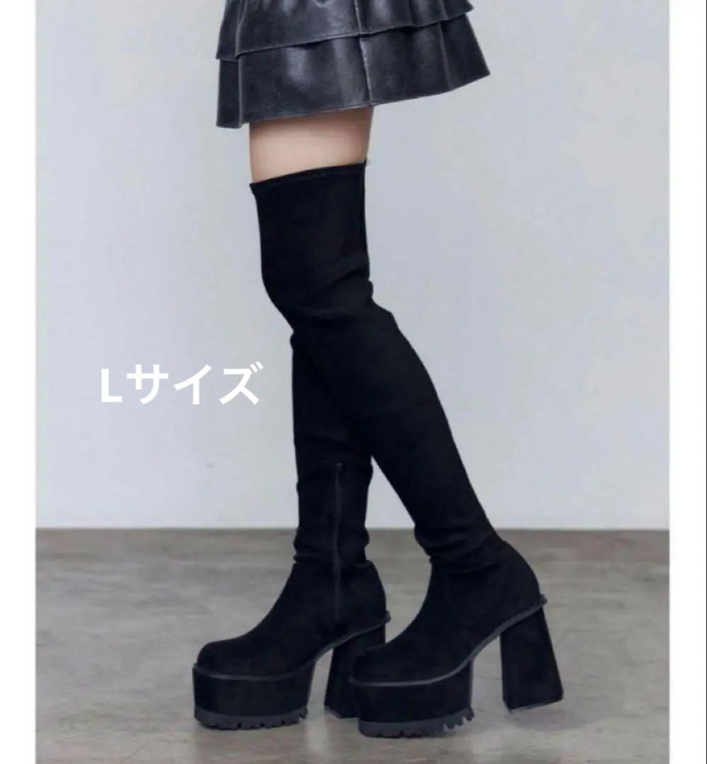 【emoda】スクエアフィットロングブーツ