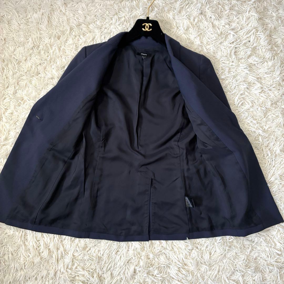 Theory ETIENNETTE B 1Bテーラード ジャケット　ウール 紺