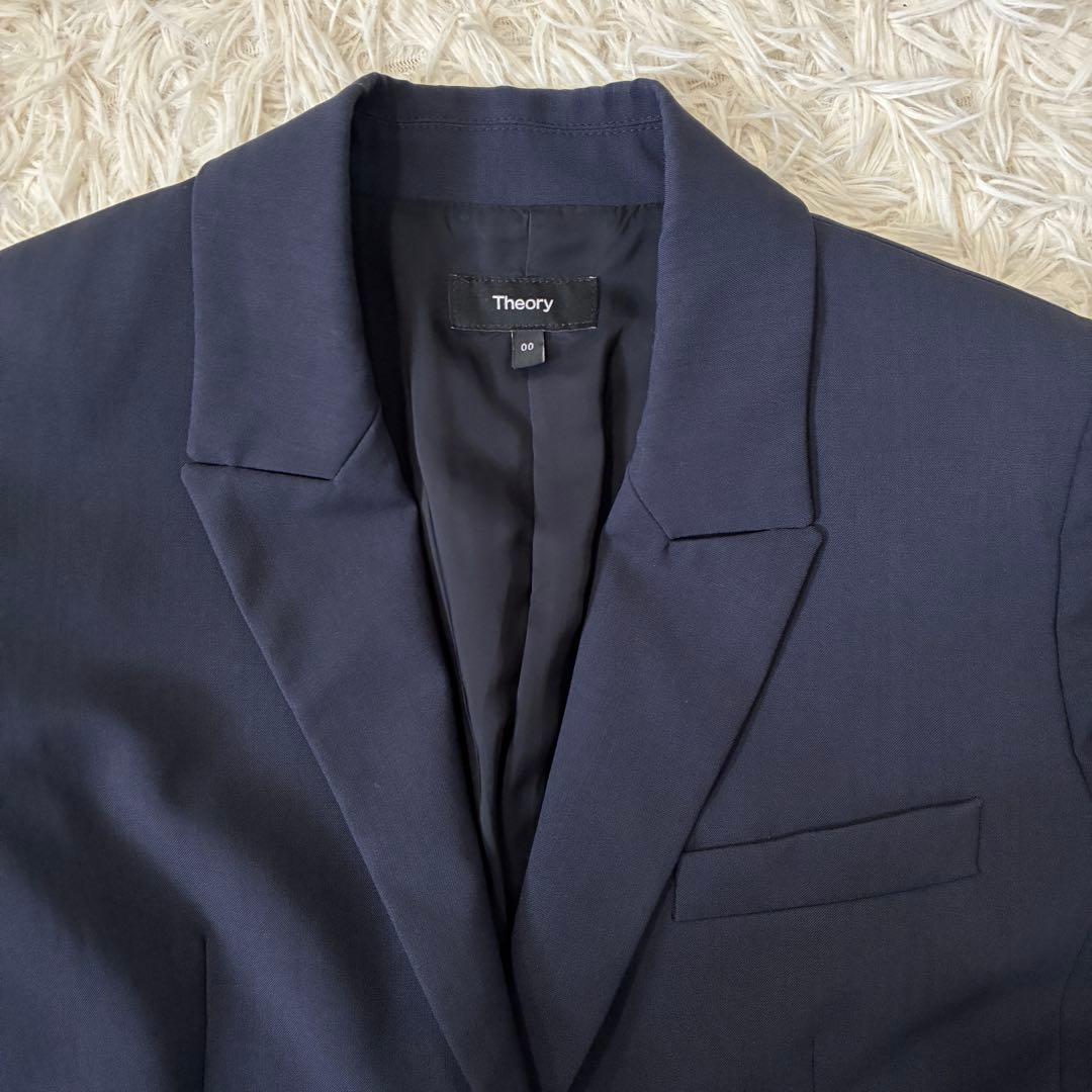 Theory ETIENNETTE B 1Bテーラード ジャケット　ウール 紺