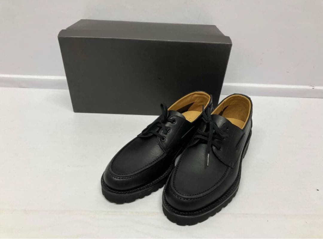 【未使用】三陽山長/悠三 レザー デッキシューズ