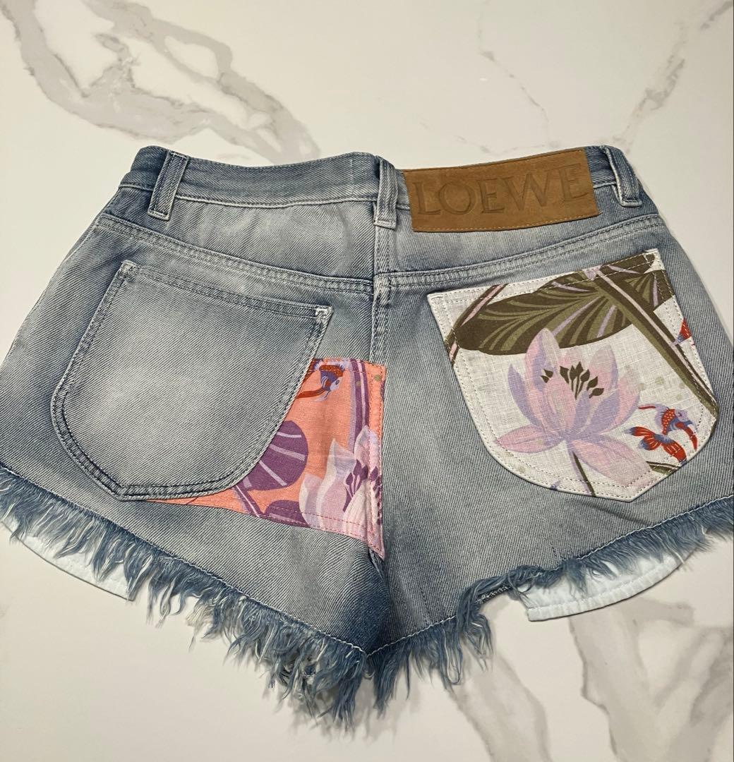 ロエベ　デニムショートパンツ