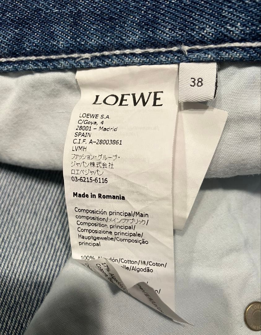 ロエベ　デニムショートパンツ