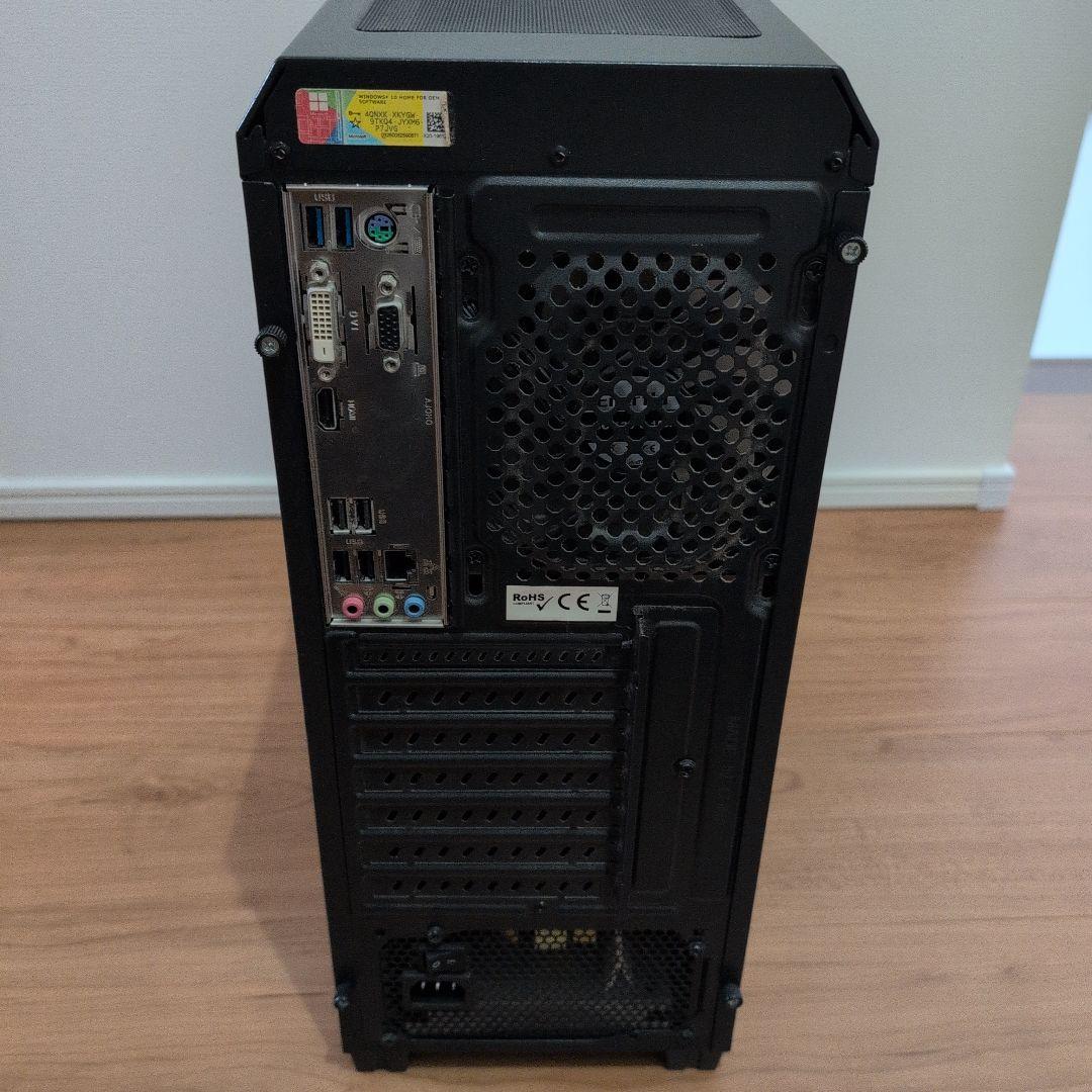 中古自作パソコン Core i5 7500 16GB 120GB SSD