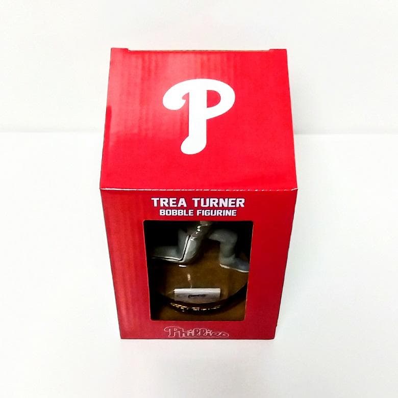ふく 新品 キズ無し超美品 トレイ・ターナー ボブルヘッド球場配布限定品