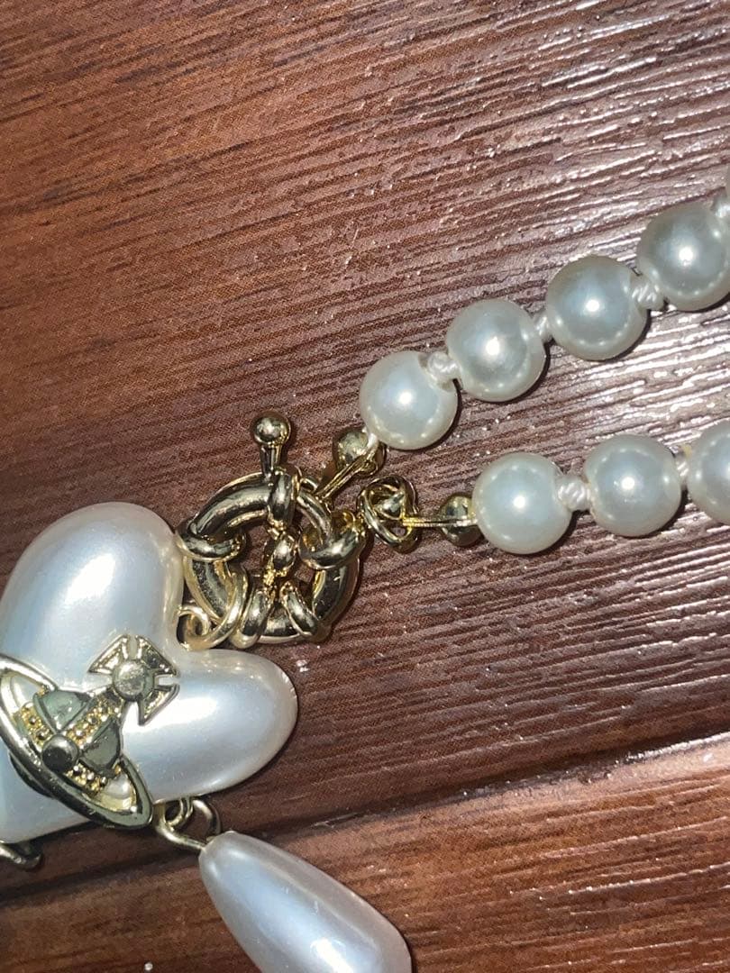 ヴィヴィアン・ウエストウッド　ハートパールネックレス