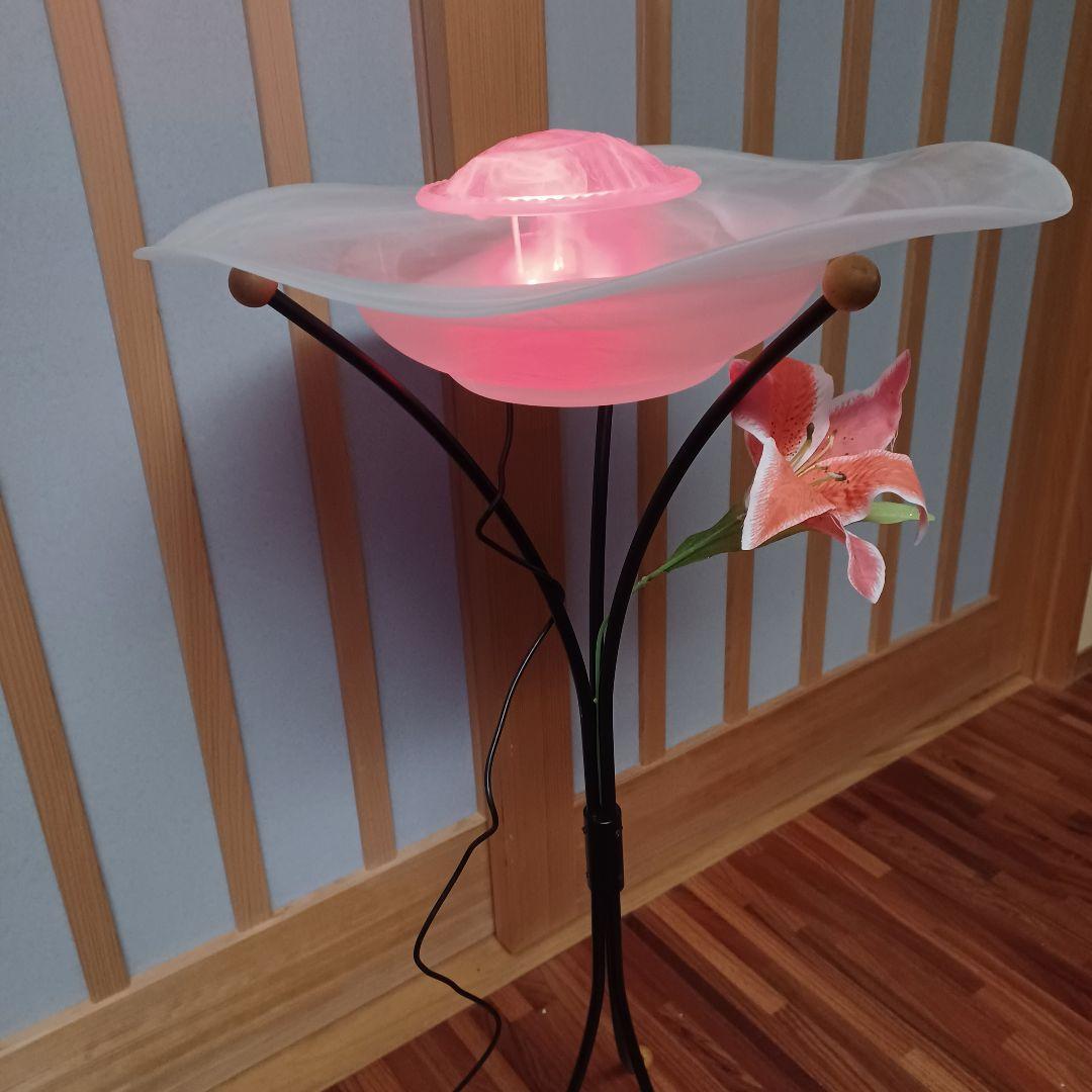 【美品】フロアミストマイナスイオン 噴水 デコレーションライト 加湿器
