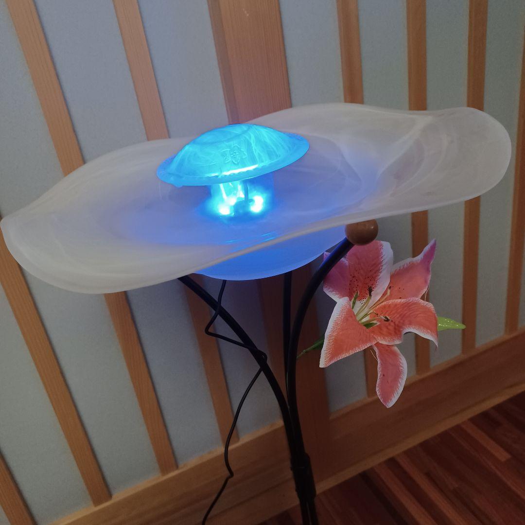 【美品】フロアミストマイナスイオン 噴水 デコレーションライト 加湿器