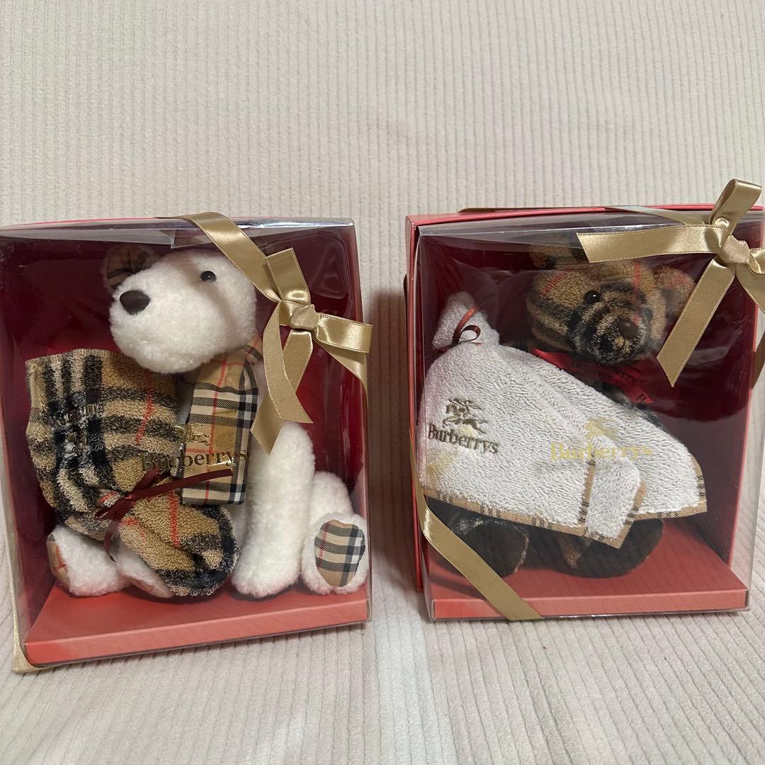 バーバリー　ぬいぐるみ　ハンカチ