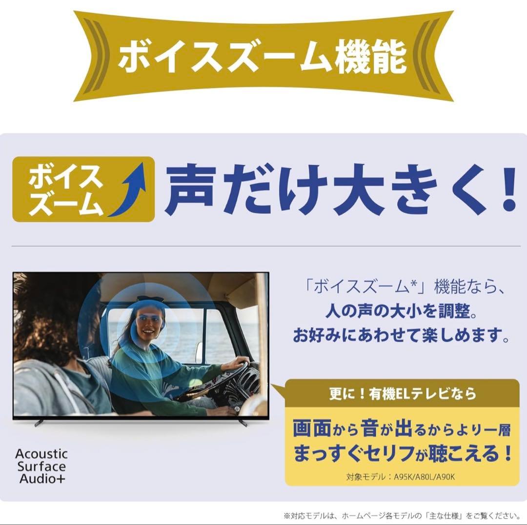 ムギムギ SONY BRAVIA 2023年製 XRJ-65A80L