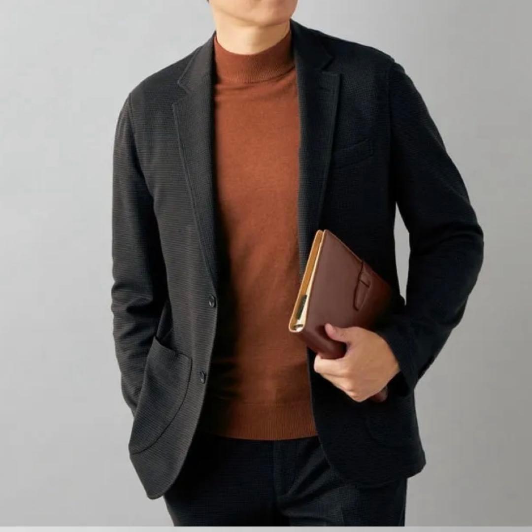 【未使用タグ付】パジャマスーツ 日本製素材 ワッフルジャージセット　ゆったりL