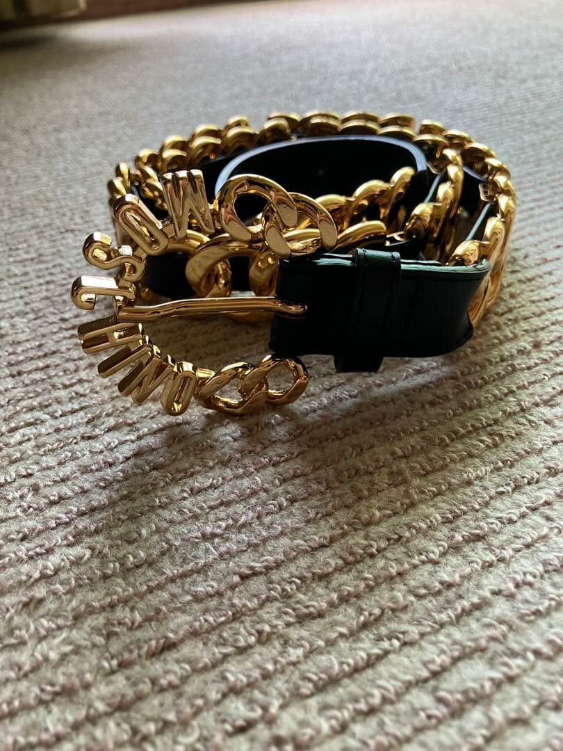  Moschino コラボ　レザー　ベルト