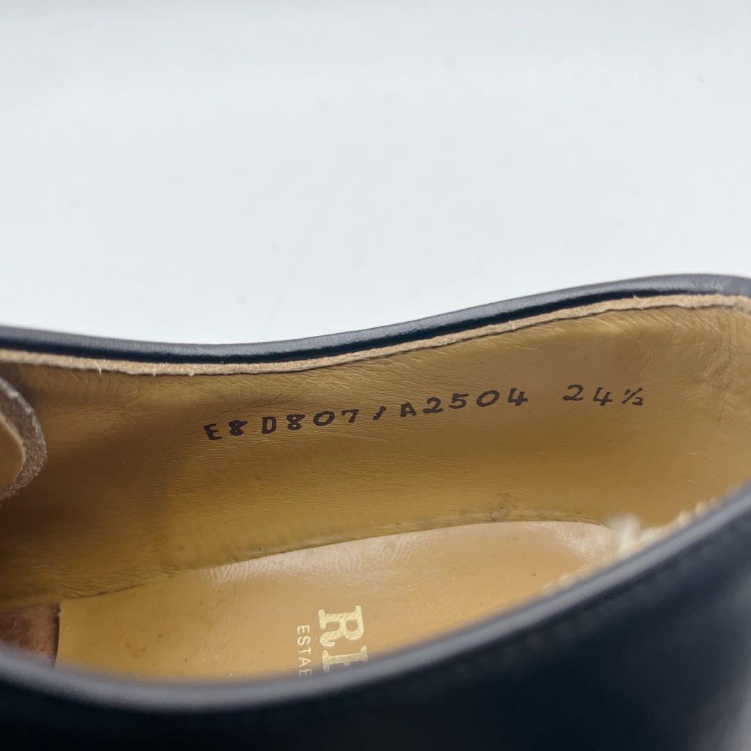 極美品✨リーガル 2504 プレーントゥ 外羽根 ドレスシューズ 黒 24.5