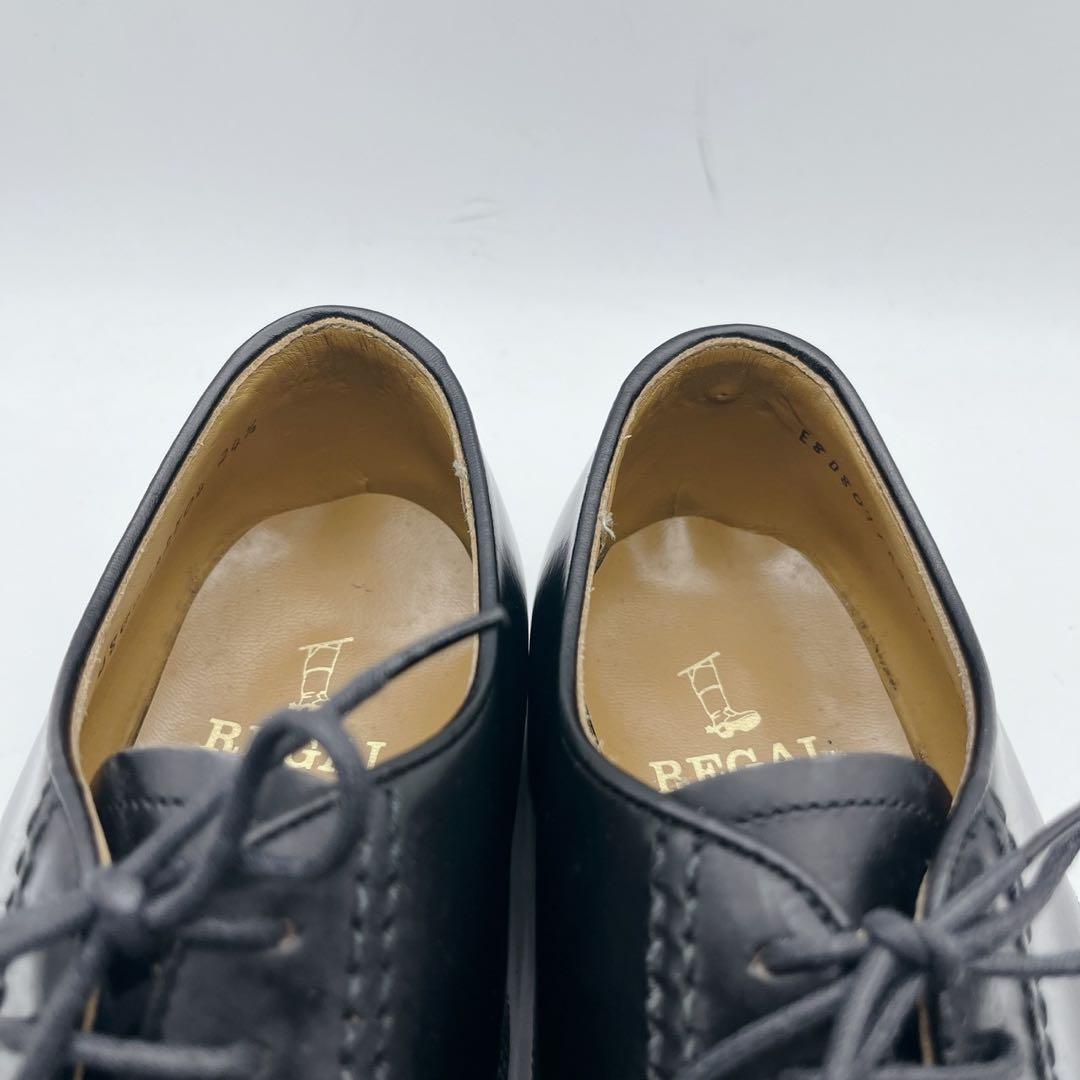 極美品✨リーガル 2504 プレーントゥ 外羽根 ドレスシューズ 黒 24.5