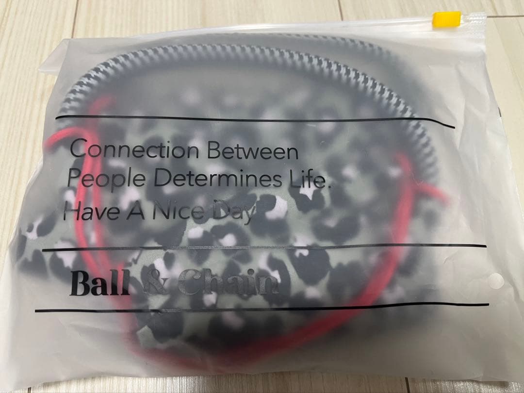 ボールアンドチェーン　キティ　日焼け　レオパード　グレー　エコバッグ　M サイズ