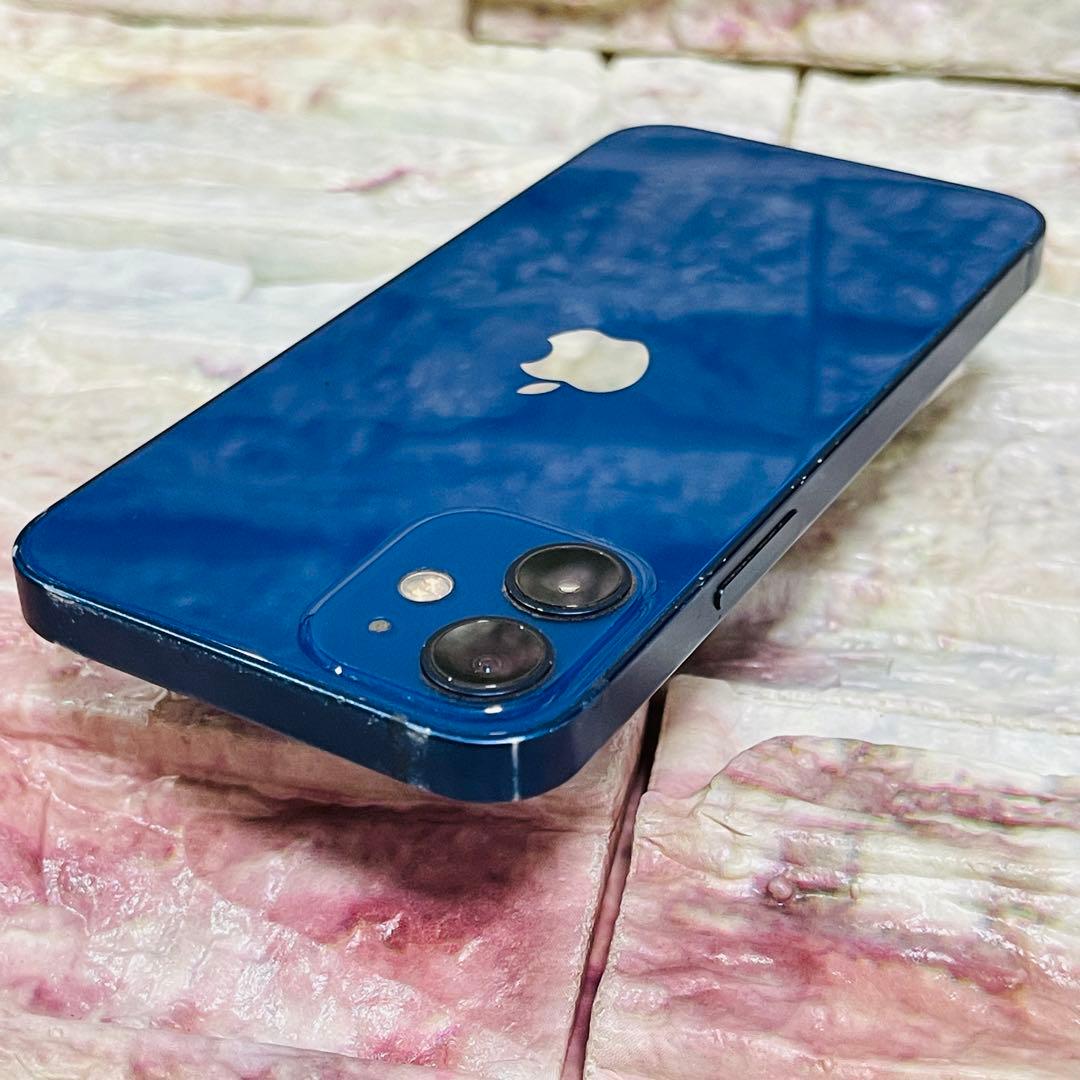 SIMフリー iPhone12mini 64GB ブルー 新品バッテリ－