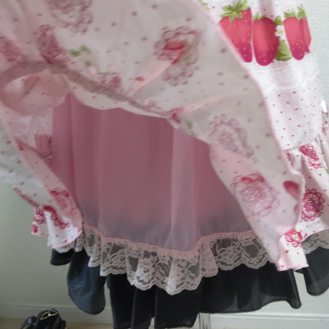 苺ガーデンミルフィーユジャンパースカート♕ら・ぱふぇ