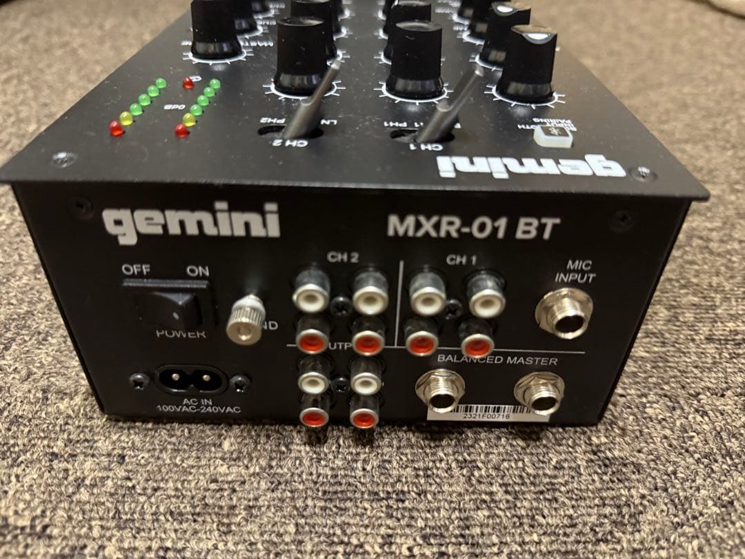 gemini MXR-01 BT DJミキサー