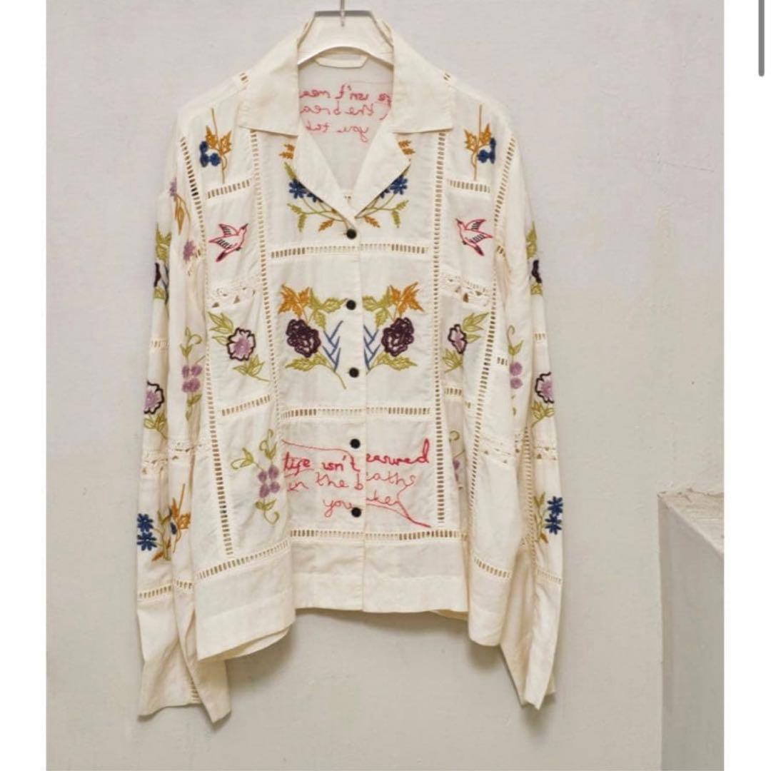 todayful パッチワークシャツ