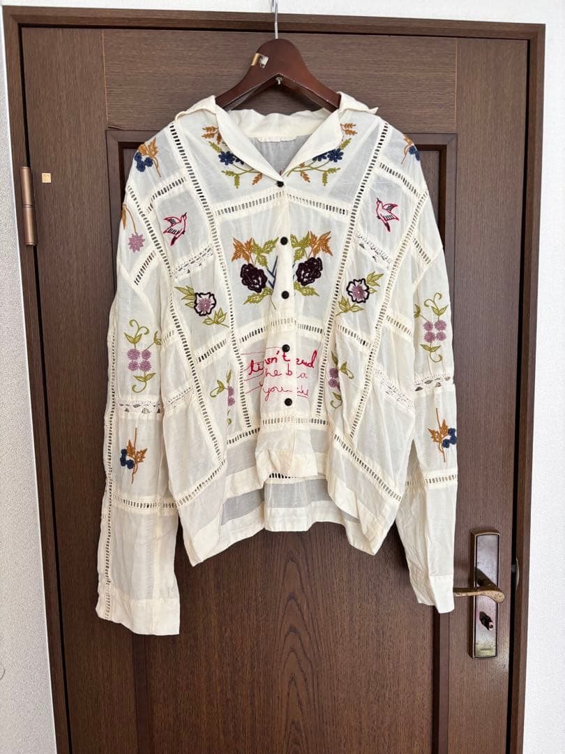 todayful パッチワークシャツ