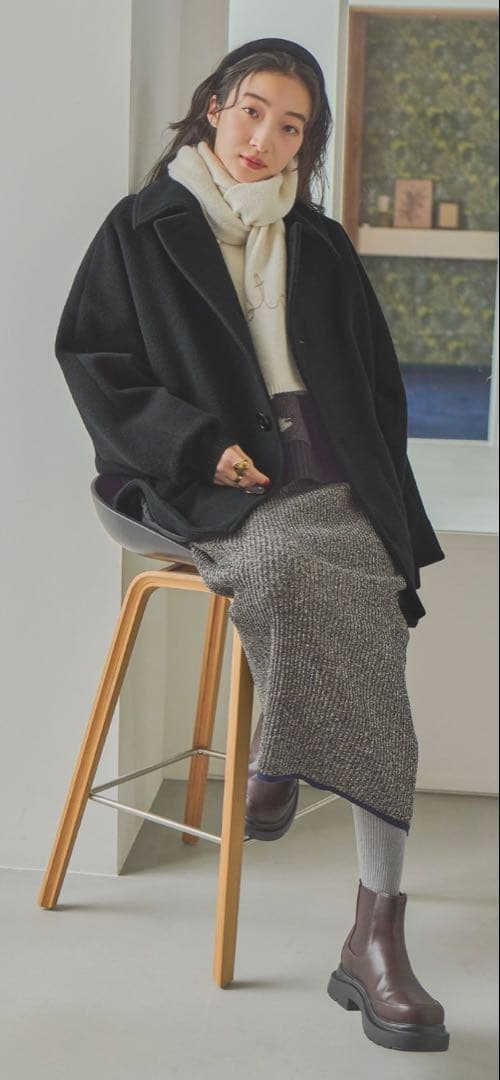 ラスト！本日限定‼︎niko and … ライトモッサドルマンジャケットコート