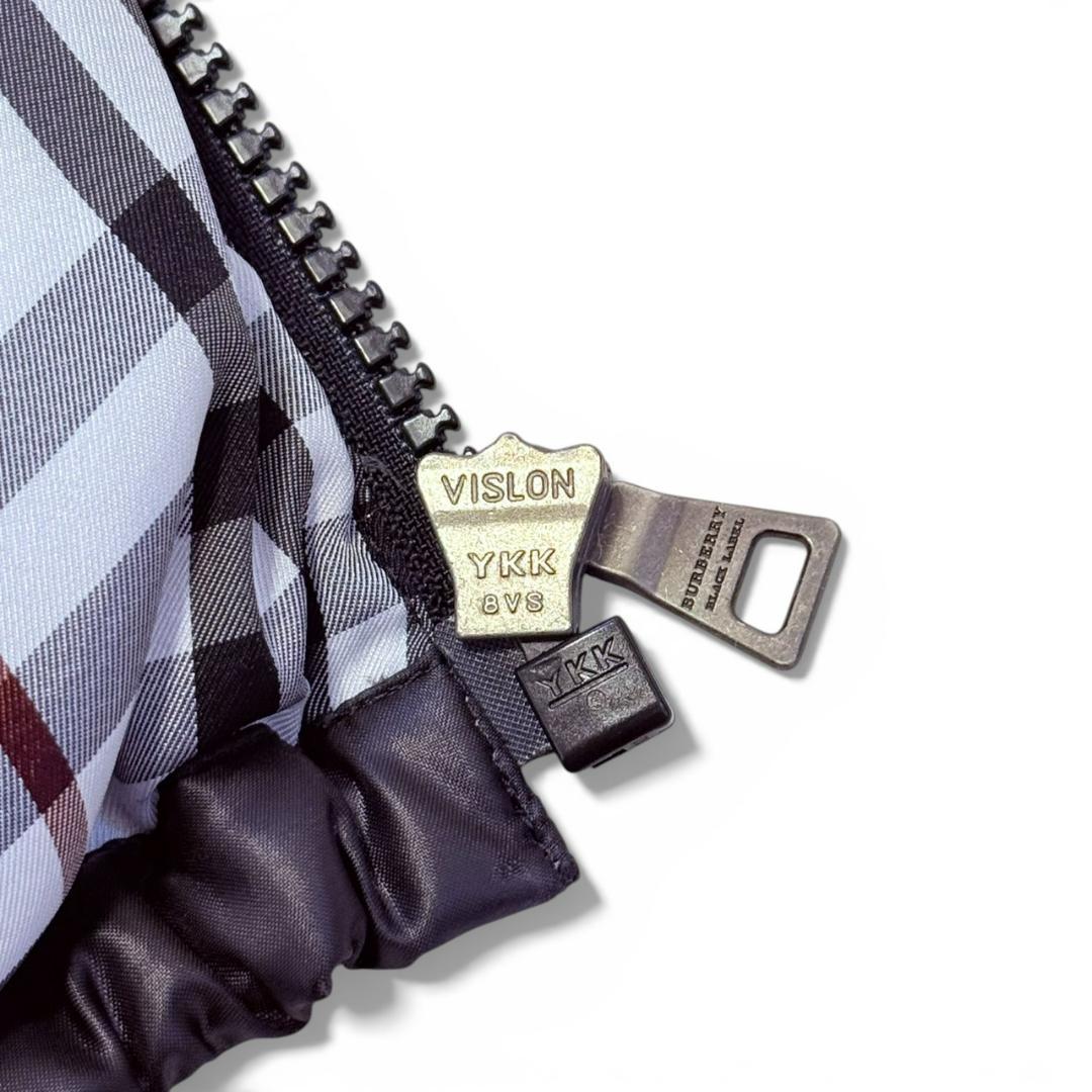 バーバリーブラックレーベル ダウンジャケット 大きいサイズ L ホースロゴ刺繍