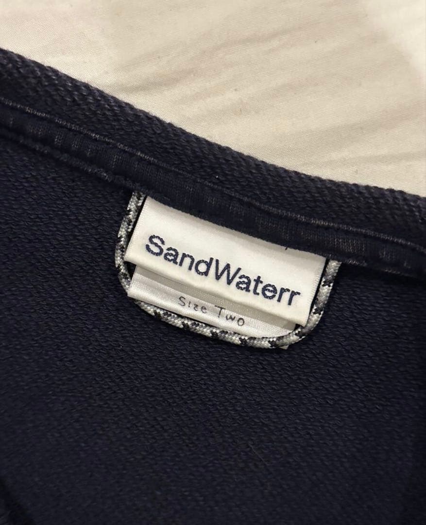 美品　SandWaterr COTTON SWEAT 2 ネイビー