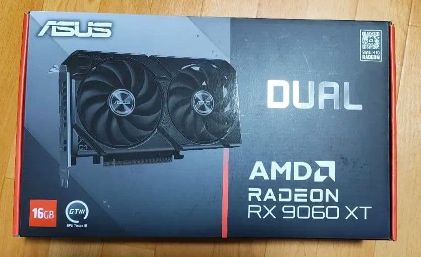 新古品　ASUS DUAL Radeon RX 9060 XT 16GB