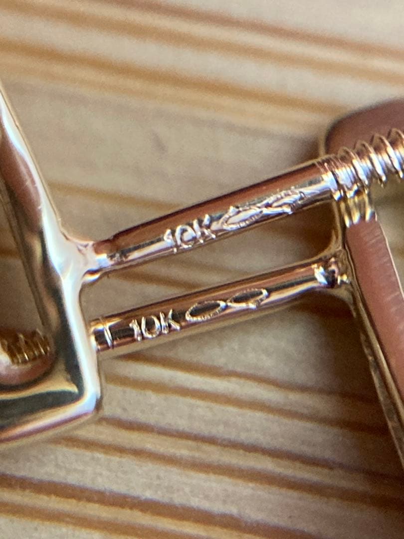 avalanche 10k yg 天然ダイヤモンド ピアス サンダー アバランチ