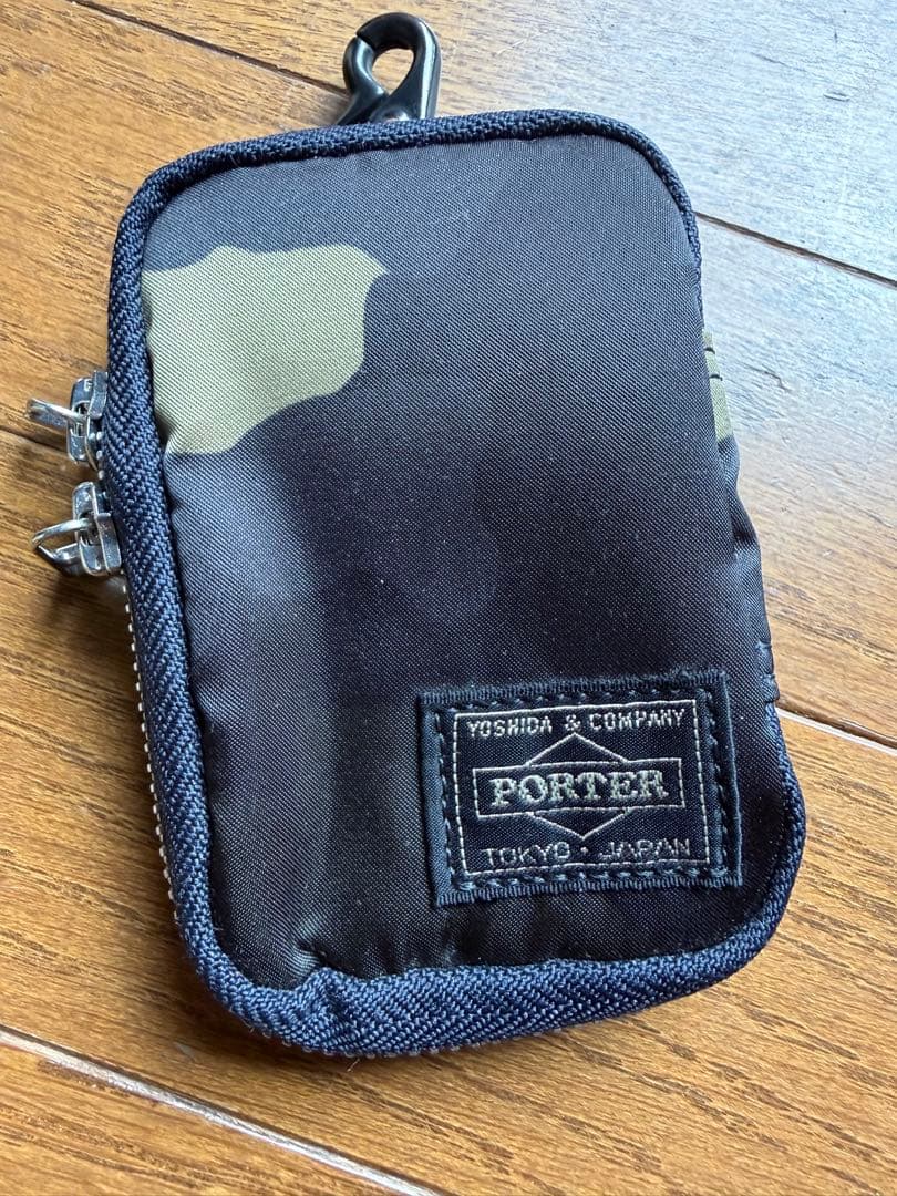 極美品 PORTER カモフラージュ キーケース