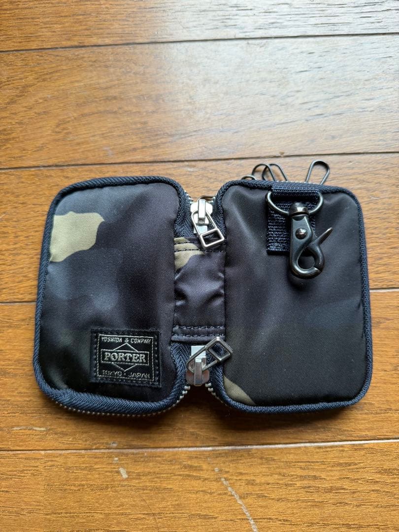 極美品 PORTER カモフラージュ キーケース
