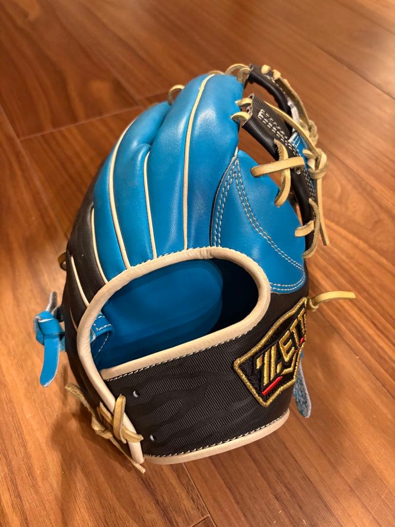 ZETT 軟式グローブ (プロステイタス)青/黒　今宮モデル