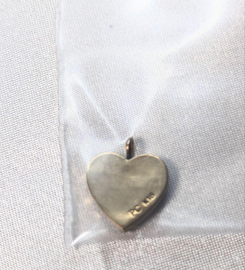 ポータークラシック　ゴールドハートダイアモンドチャーム　ホワイトシェル