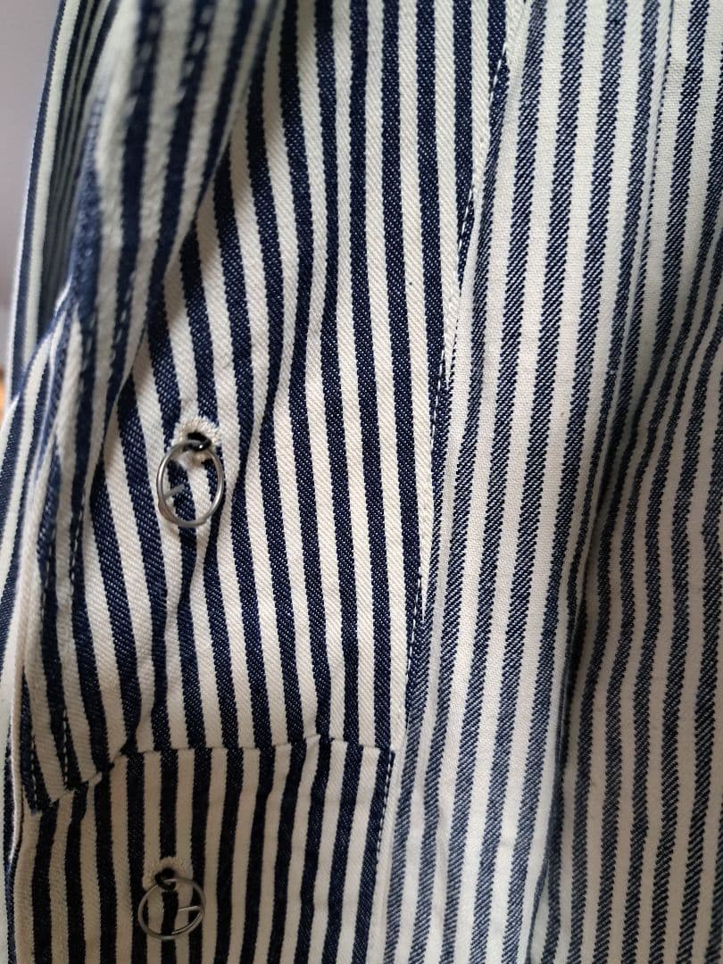 最終価格値下げ不可AT LAST & CO. ストライプカバーオール