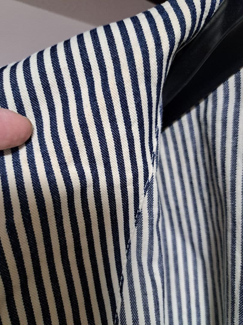 最終価格値下げ不可AT LAST & CO. ストライプカバーオール