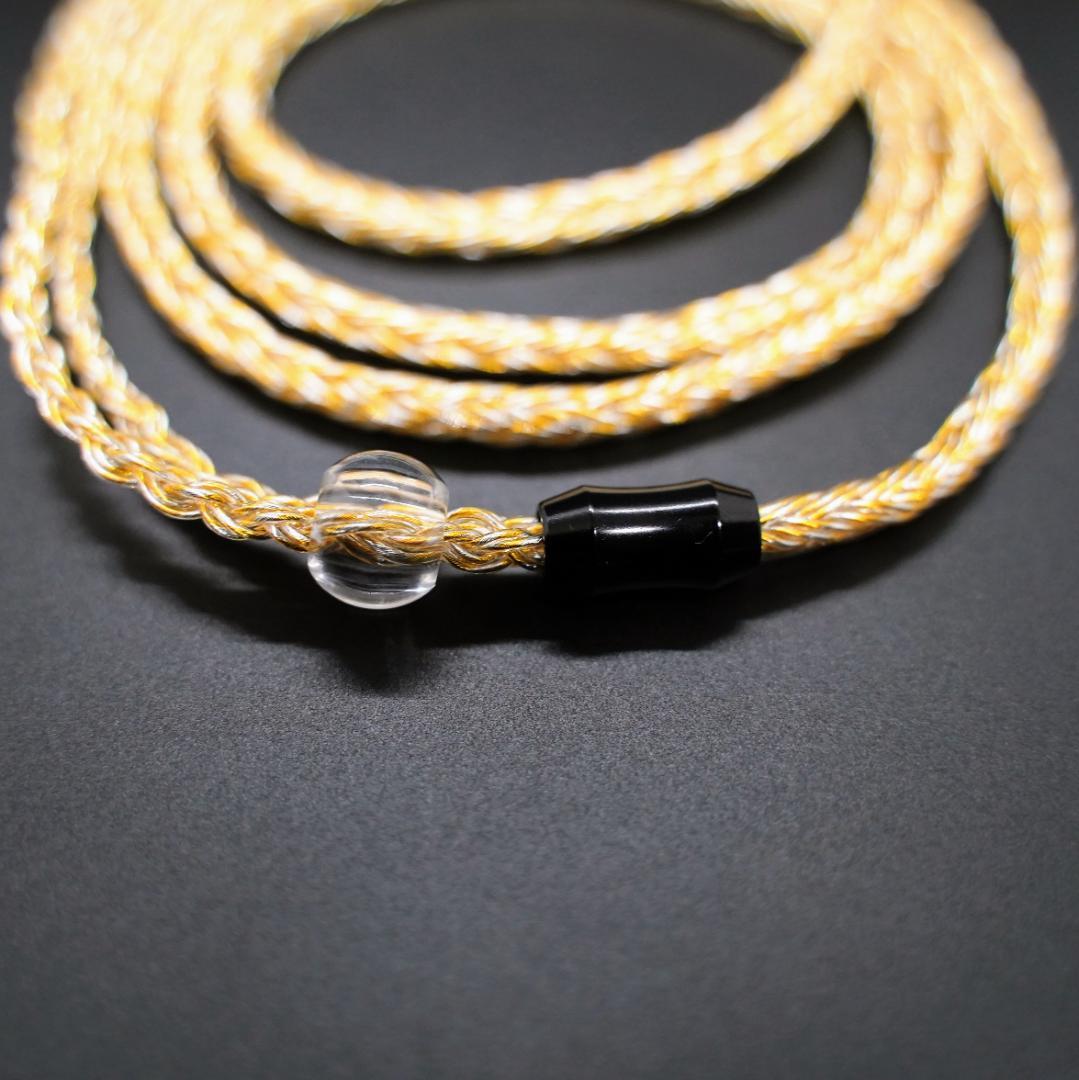 【最高仕様】16芯 超希少 銀線＆金線撚り合わせ 0.78 2ピン/4.4mm