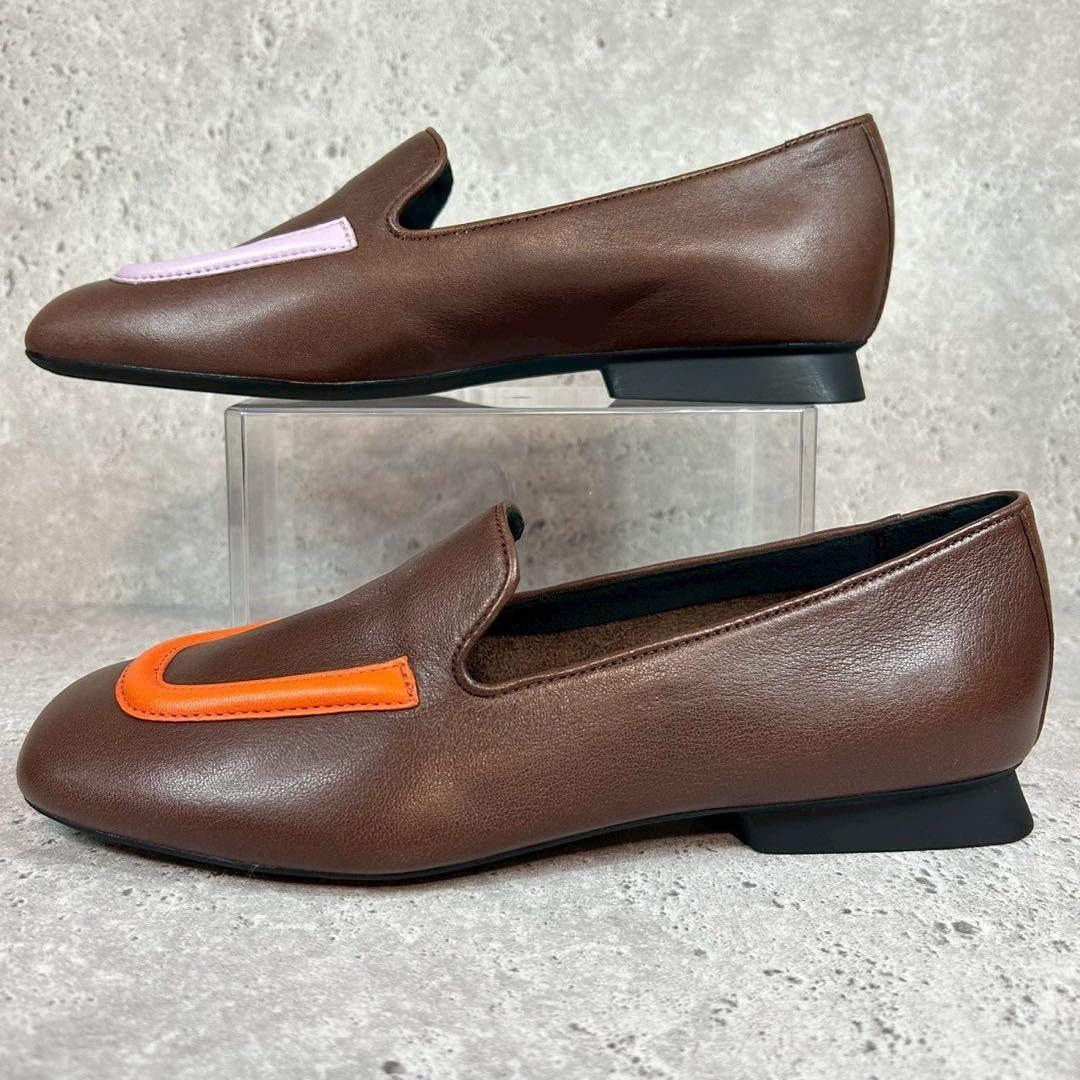 【極美品 箱付】CAMPER ツインズ ローファー ブラウン 36