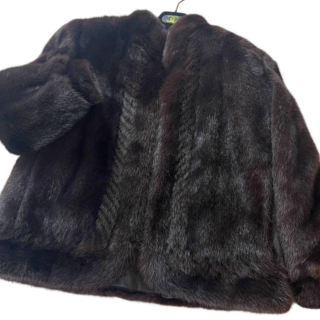 Mink Fur Coat ミンク Lサイズ ダークブラウン